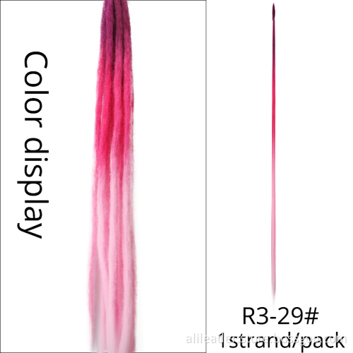20Inch Fake Dread Extensions Synthetic Soft Faux Locs